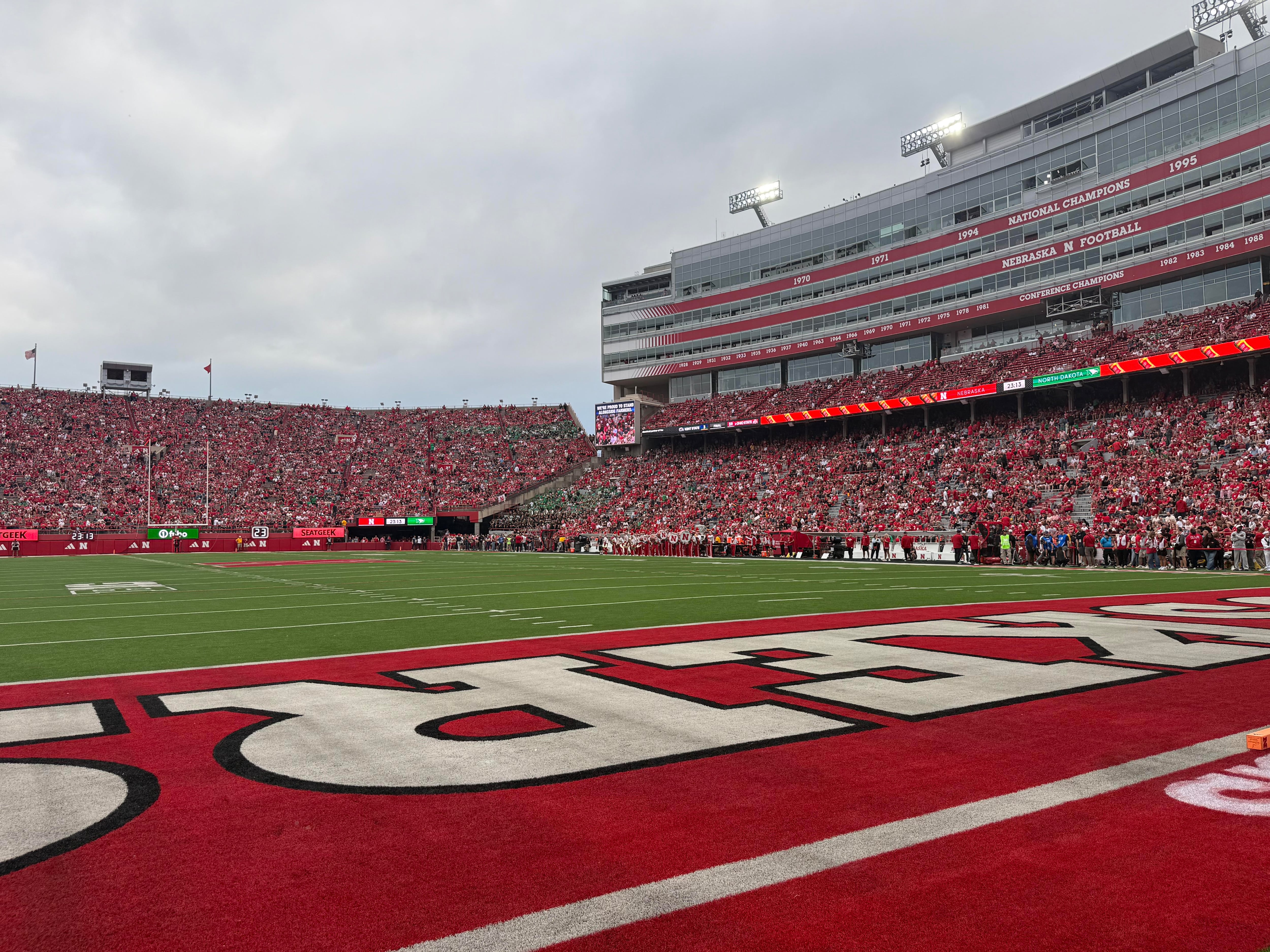 Nebraska Leads North Dakota 14-0 After First Quarter in Final Non-Conference Game