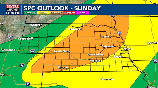 Scattered to numerous severe storms possible.