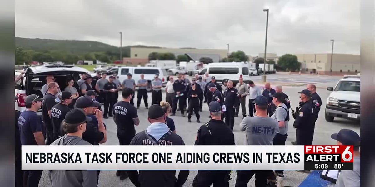 Nebraska Task Force One says muddy terrain impacting search efforts in central Texas
