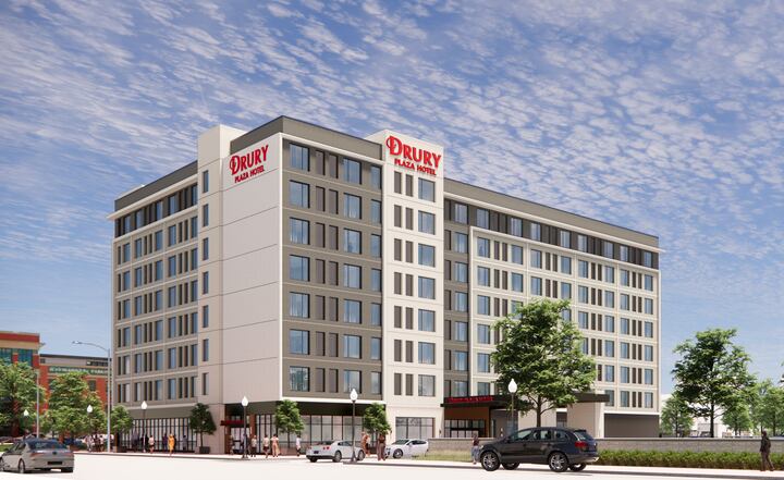 Lincoln’s first Drury Hotel now under construction
