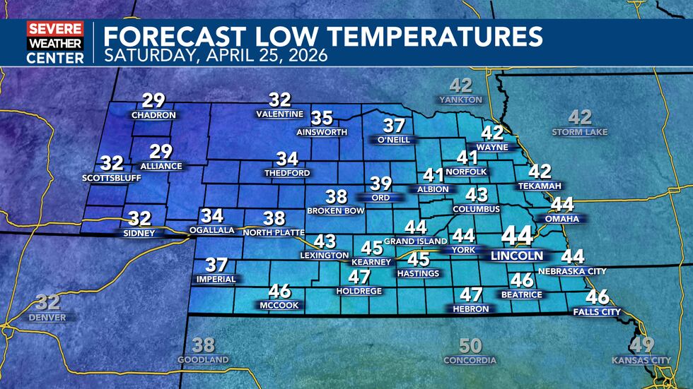 Weather In Nebraska Storm chances by Saturday evening; threat of severe weather across ...