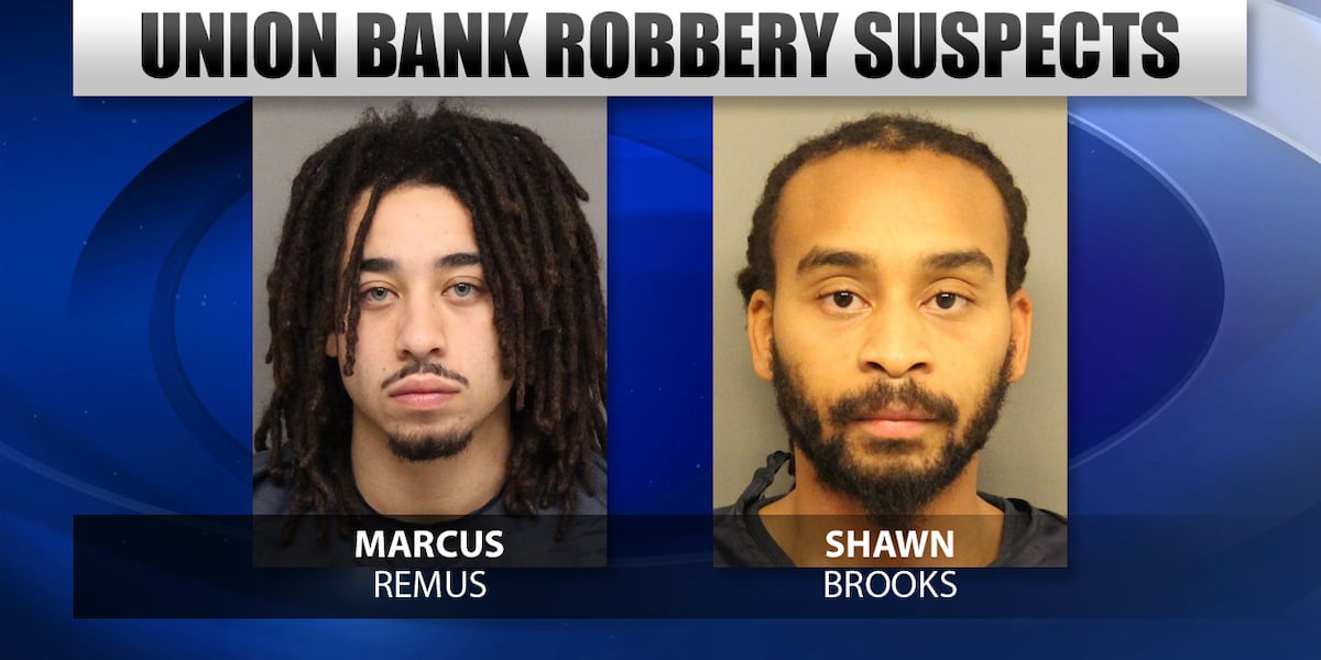 Ub Robbery Second Union Bank robbery suspect arrested