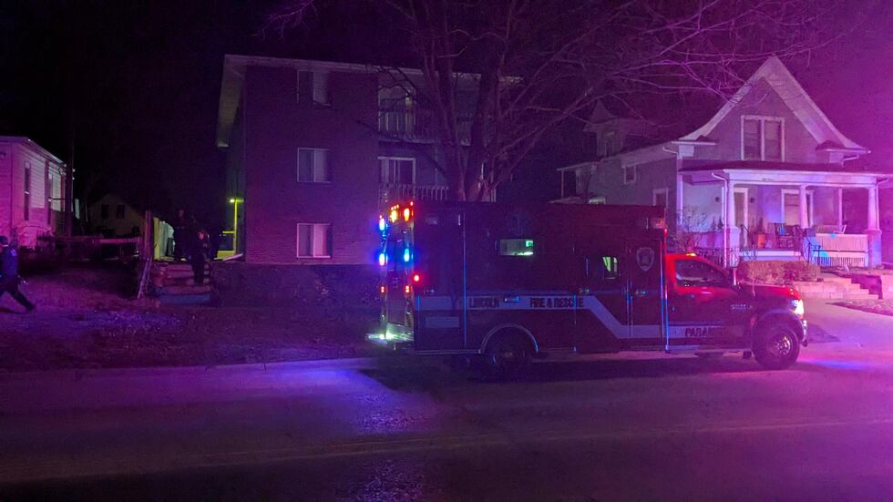 Medical crews respond to a reported stabbing near 8th and A streets on Sunday.