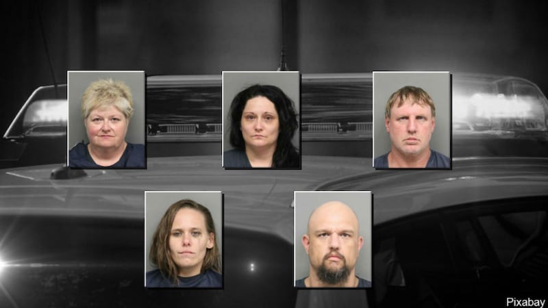 Meth Task Force Five arrested for meth possession by drug task force