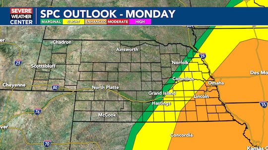Scattered to numerous severe storms possible.