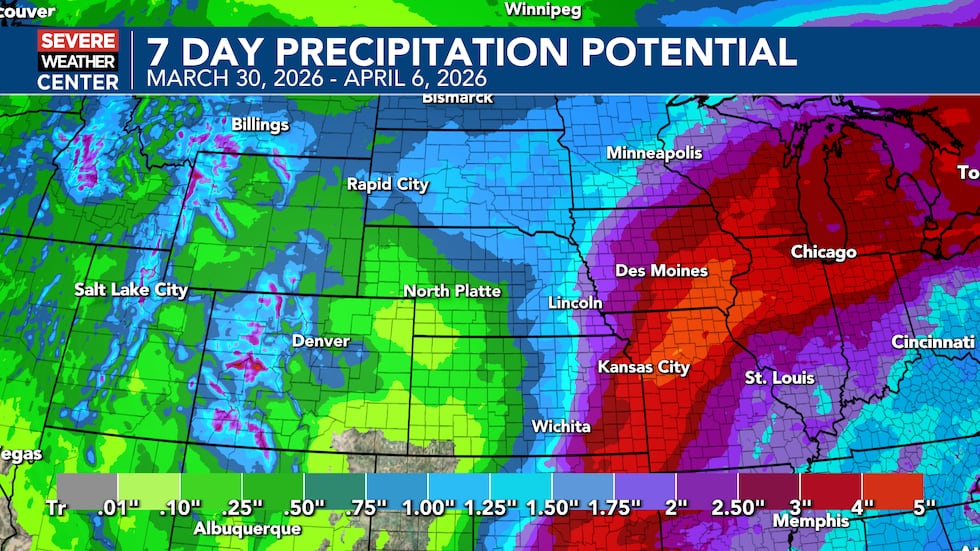 Se esperan varias rondas de lluvia durante esta semana y la humedad muy necesaria volverá a...