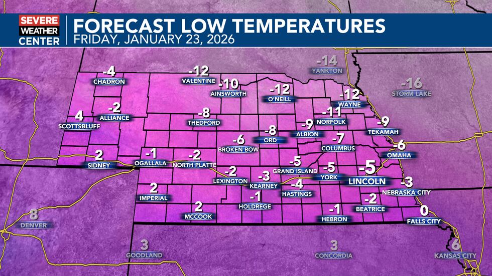 Friday Cold Weather Weather Alert Days: Dangerously Cold Friday and Saturday with Snow possible
