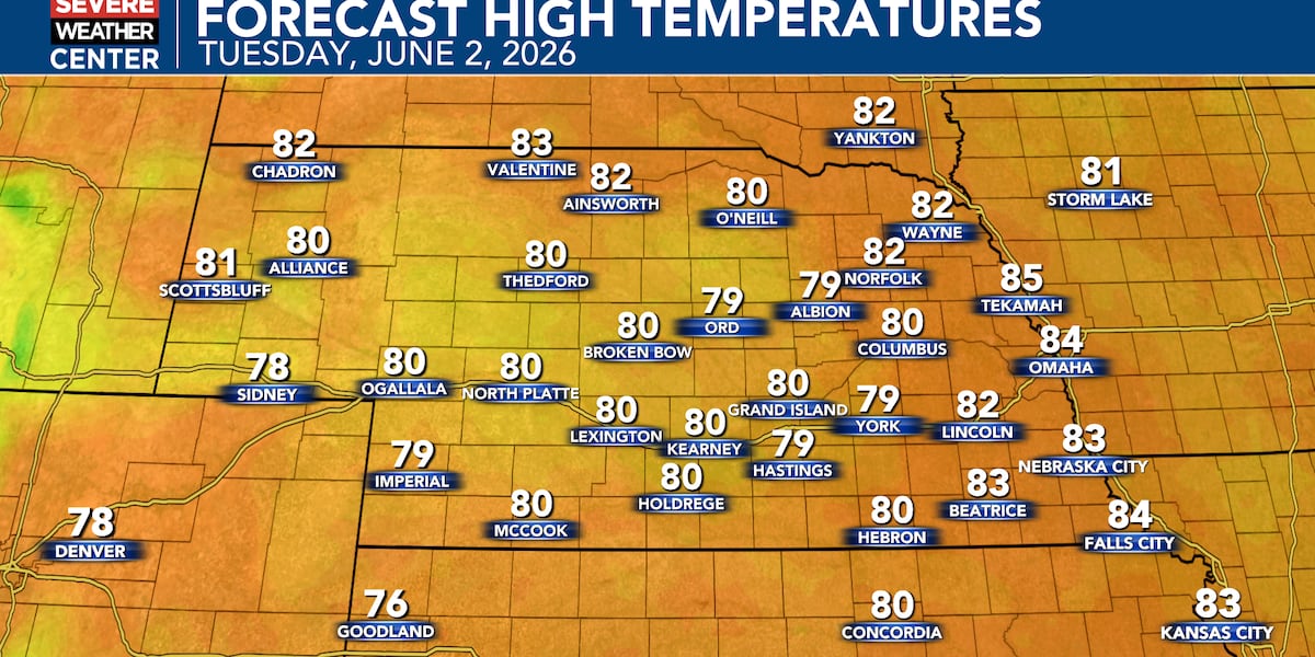 Thunderstorms on the menu for the next week