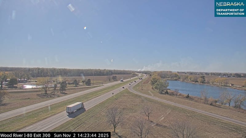 Wood River I-80 Exit 300. 2:23 p.m.