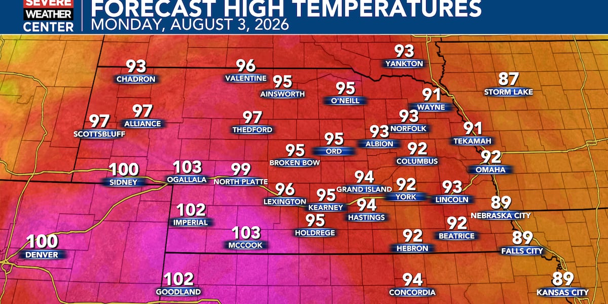 Big temperature swings, rain chances coming to Nebraska