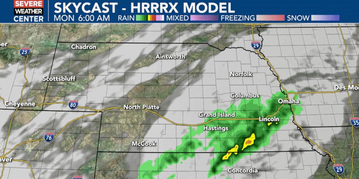 Scattered showers possible into Monday morning; hot stretch expected to start September