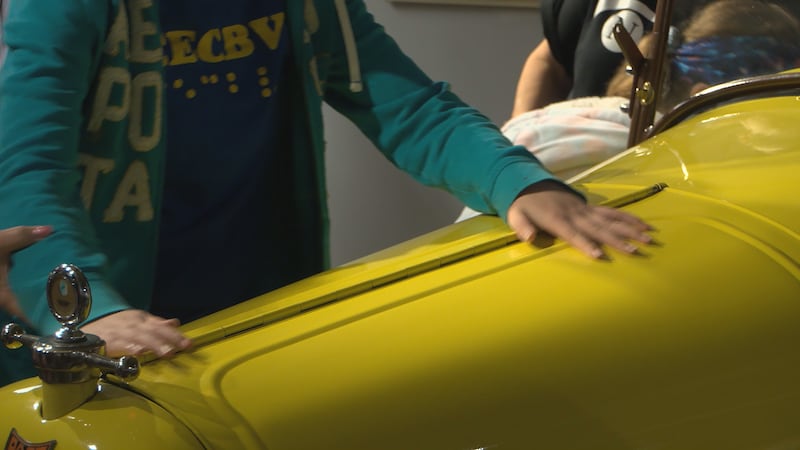 With help from museum tour guides, students explored Land Speed racers, custom cars, NASCAR...