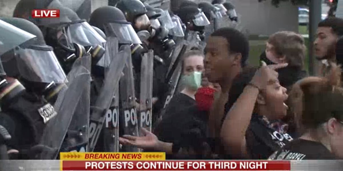 Lincln Nebraska Riots Several arrests made as protesters refused to follow Lincoln curfew