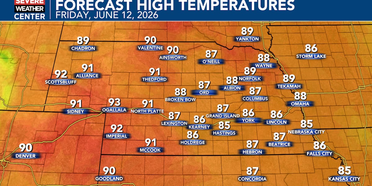 Sunshine, warmer weather into Friday; storm chances return Saturday