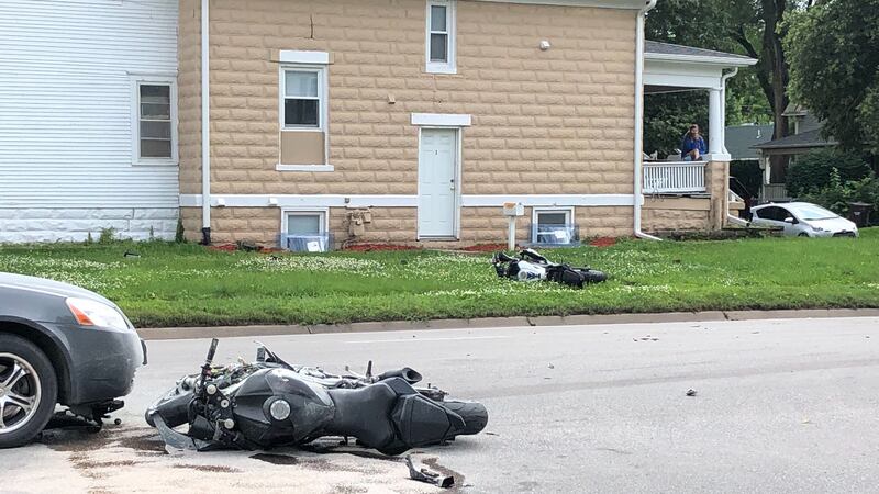 Motorcycle crash at N. 30th and Vine Street (Source: Abbie Petersen)