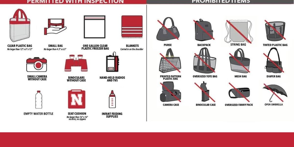 Husker Athletics updates clear bag policy