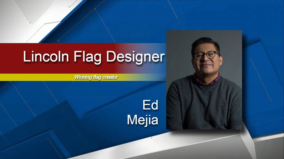 The winning flag, entitled All Roads Lead to Lincoln, was created by Ed Mejia, a local...