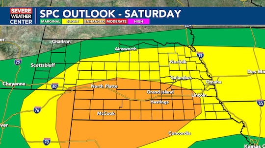 Scattered to numerous severe storms possible.