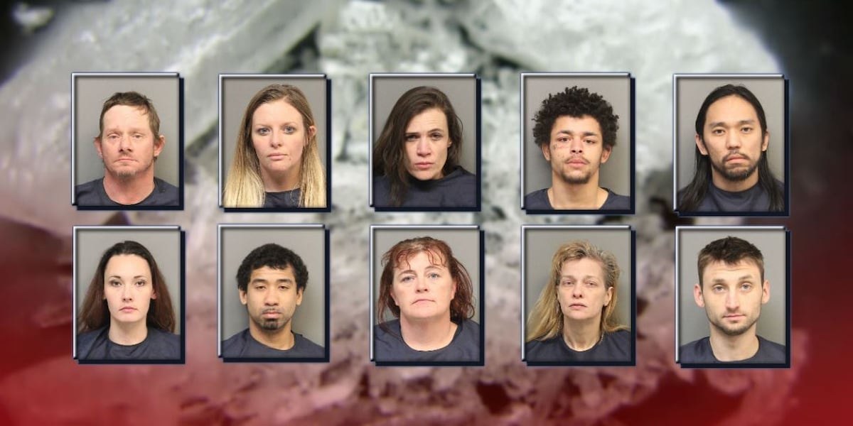 Meth Task Force Task force arrests 10 people on meth charges