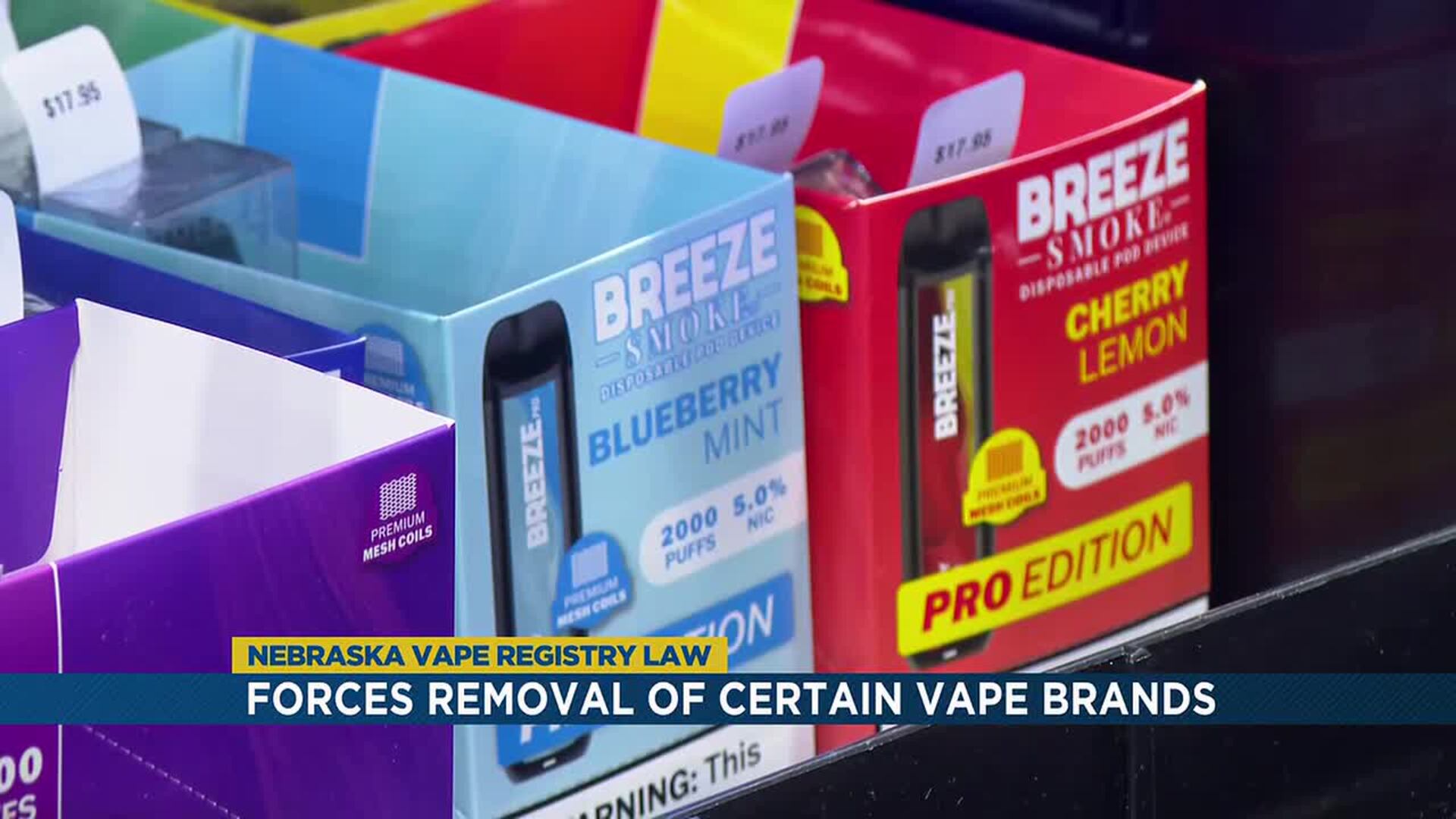 Nebraska Vape Registry Law forces removal of certain vape brands Nebraska Vape Registry Law forces removal of certain vape brands