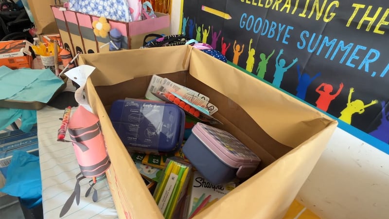 A Las Vegas mother has made her children’s July birthdays into an annual school supply...