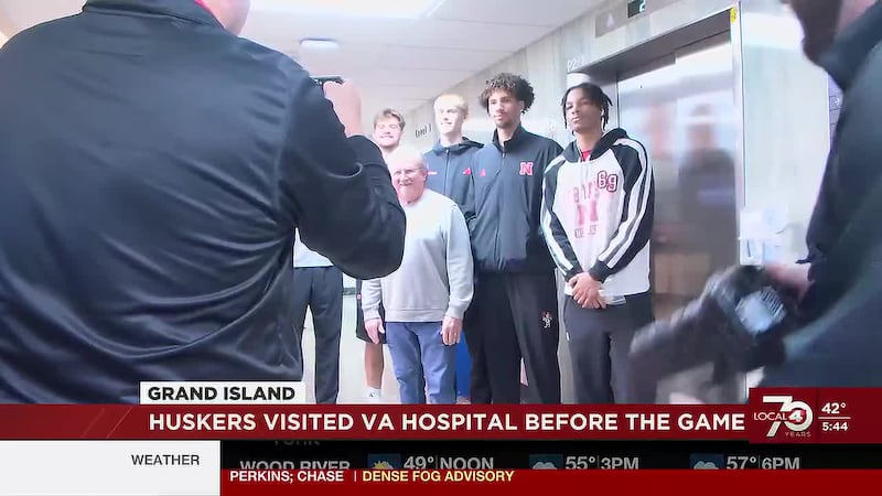 Team toured veterans hospital ahead of this week's game