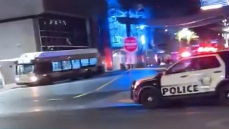 Three people were transported to a hospital with gunshot wounds on Sunday night.