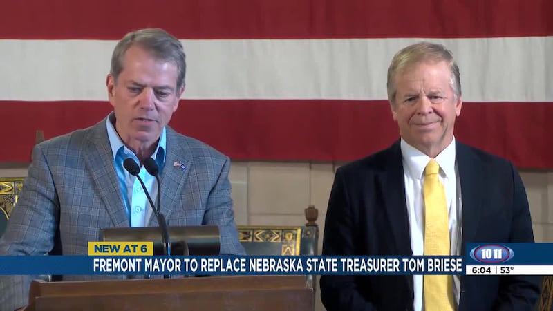 Nebraska State Treasurer Tom Briese is stepping down.