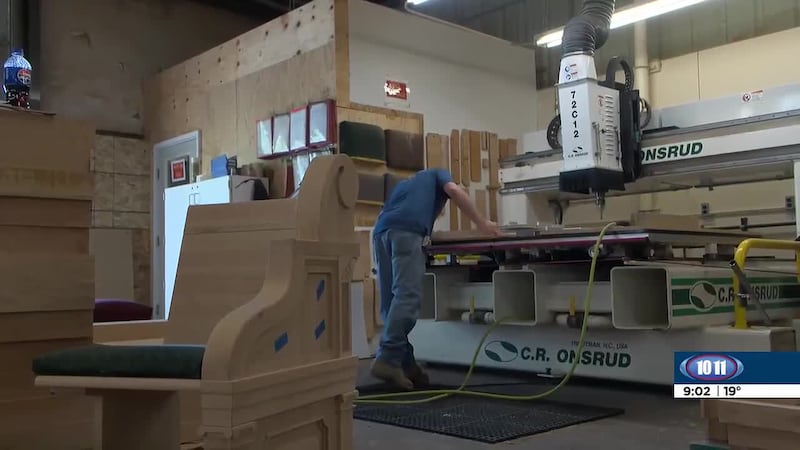 In 1940, Louis Schottler traveled across Nebraska to furnish churches. His woodshop still...