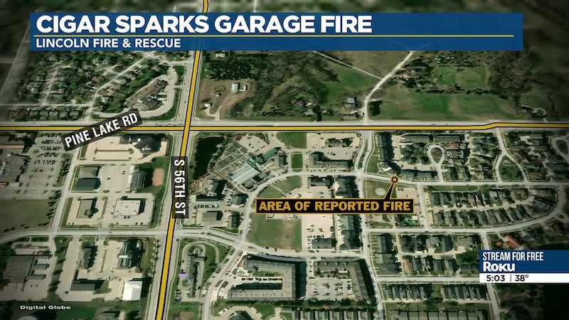 A south Lincoln fire is estimated to have caused $25,000 in damage on Sunday.